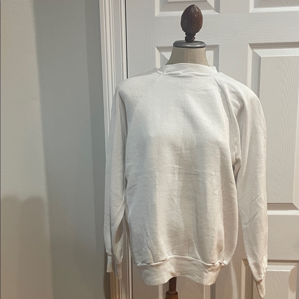 Vintage Oneita Power sweats White Men's Sweatshirt size L 42 44